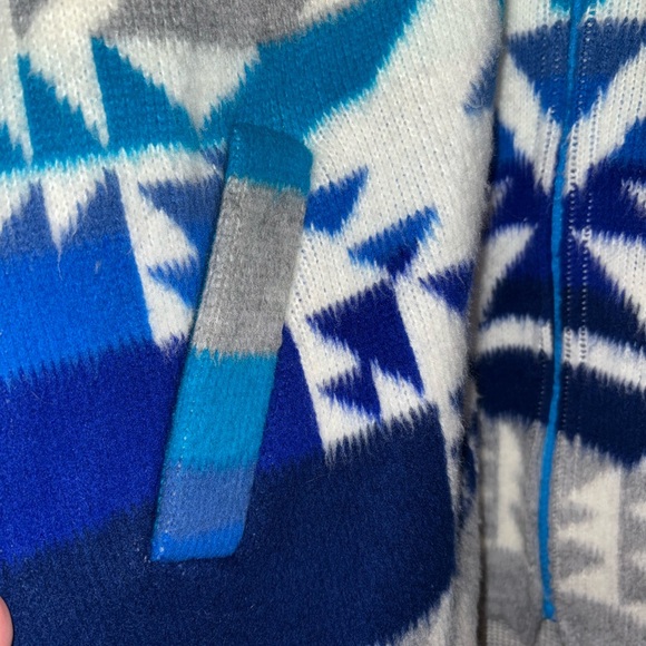 Patterned Wool Zip-up Jacket - Picture 7 of 8